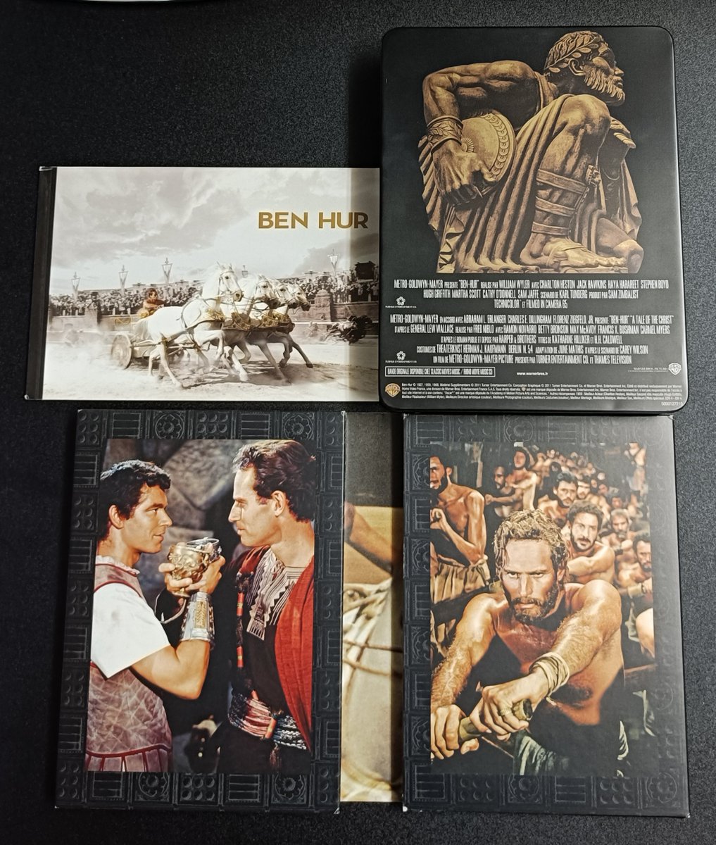 citizengt's tweet photo. ベン・ハーはいいぞ(唐突)

連休中に久々に見返したからSNSで再度話題になって嬉しい。
戦車競争の映像は何度も見入ってしまう史上最高のアクション。愛のテーマも名曲。

そこから十戒あってのベン・ハーと十戒を観て、こっちの愛のテーマもとスパルタカスを観てとおウチ映画はスペクタル史劇ブーム https://t.co/e1gUEXHrKk