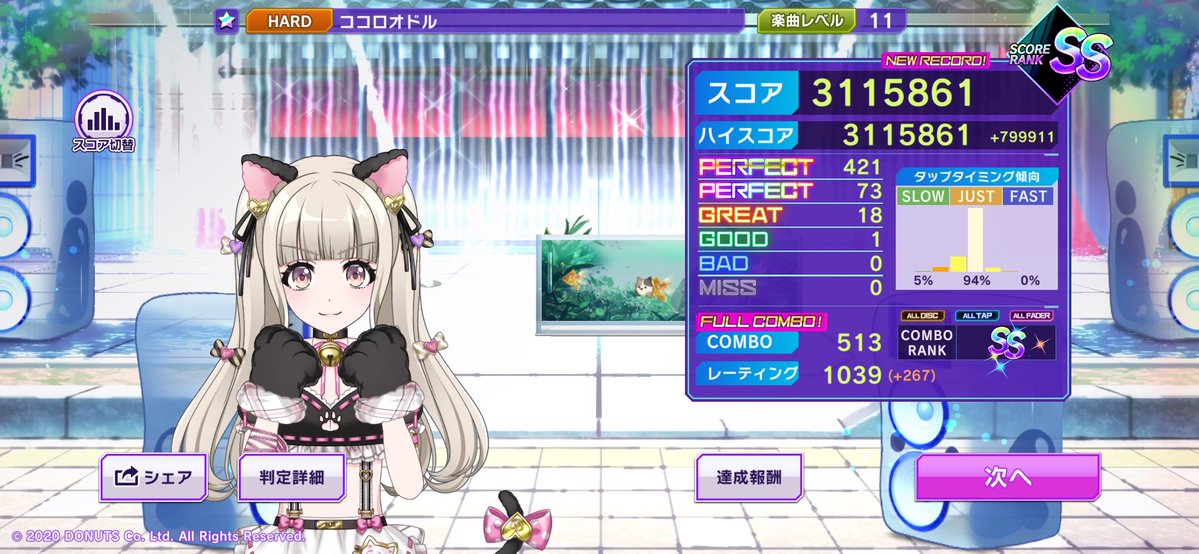 signcykn's tweet photo. [HARD]ココロオドルをフルコンボ！
🎵D4DJ GroovyMix ⇒ https://t.co/4uxCogzX1F
👤Z26VBYuN
#グルミクスコア
いま日本語ラップがアツい https://t.co/qKm0oZbe4N