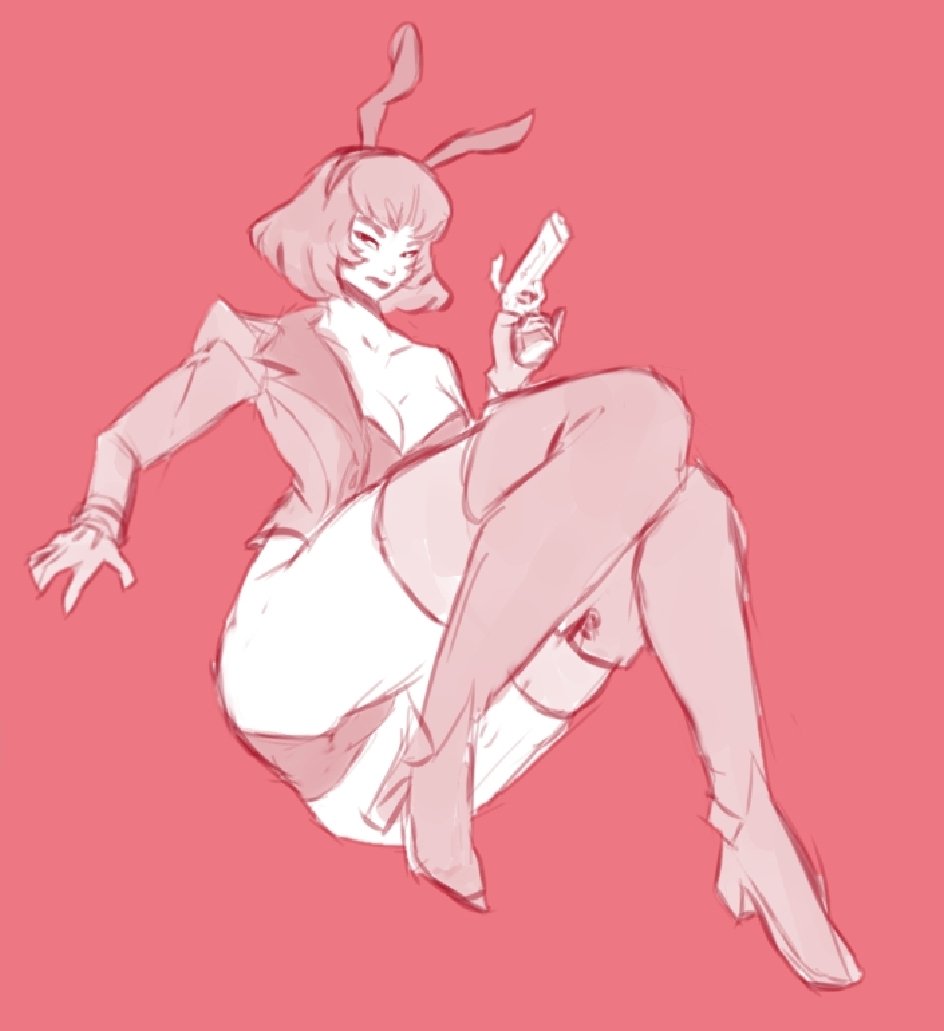 Wavy667_'s tweet photo. Bunny Mina doodle #Deadlock https://t.co/0lgFYFy55J