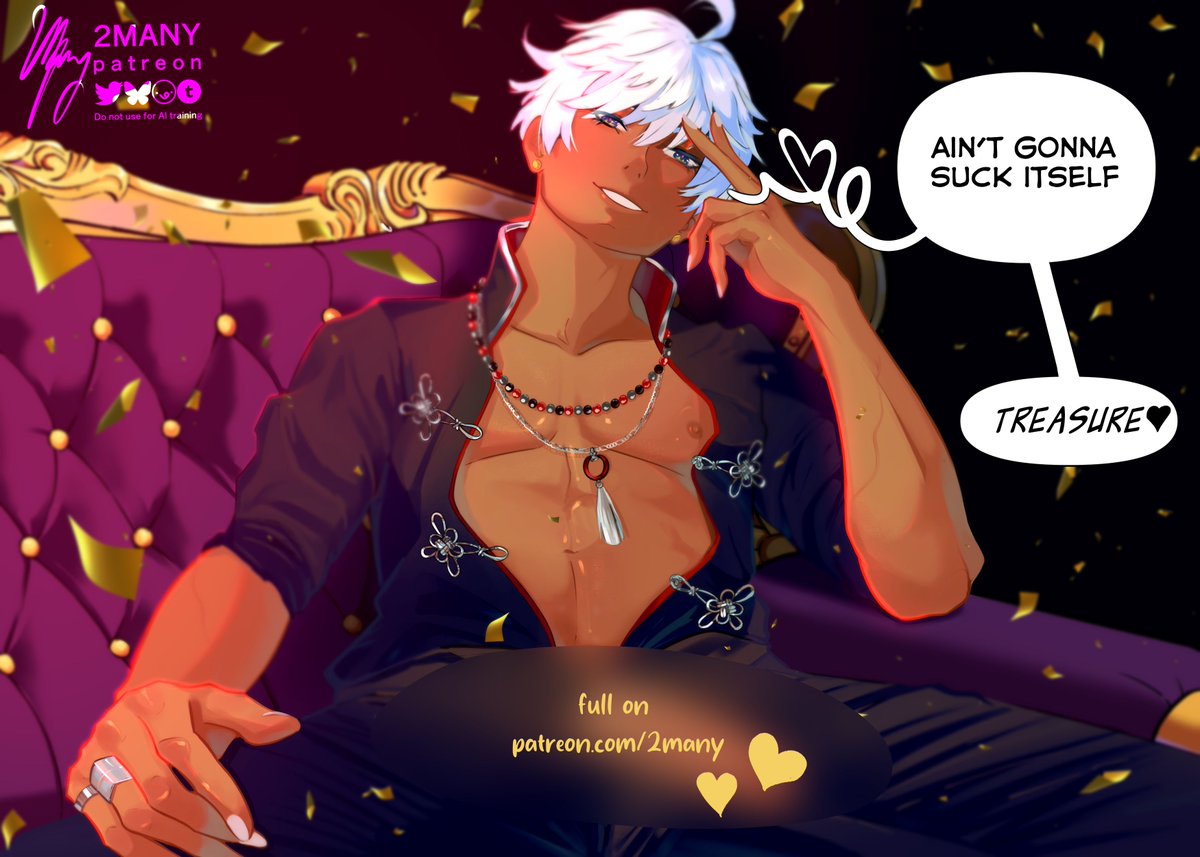 2manyhusbandos1's tweet photo. Post birthday party 🎉🎊🎁

#obeymefanart #obeymemammon https://t.co/p7i2HdZ3ZW