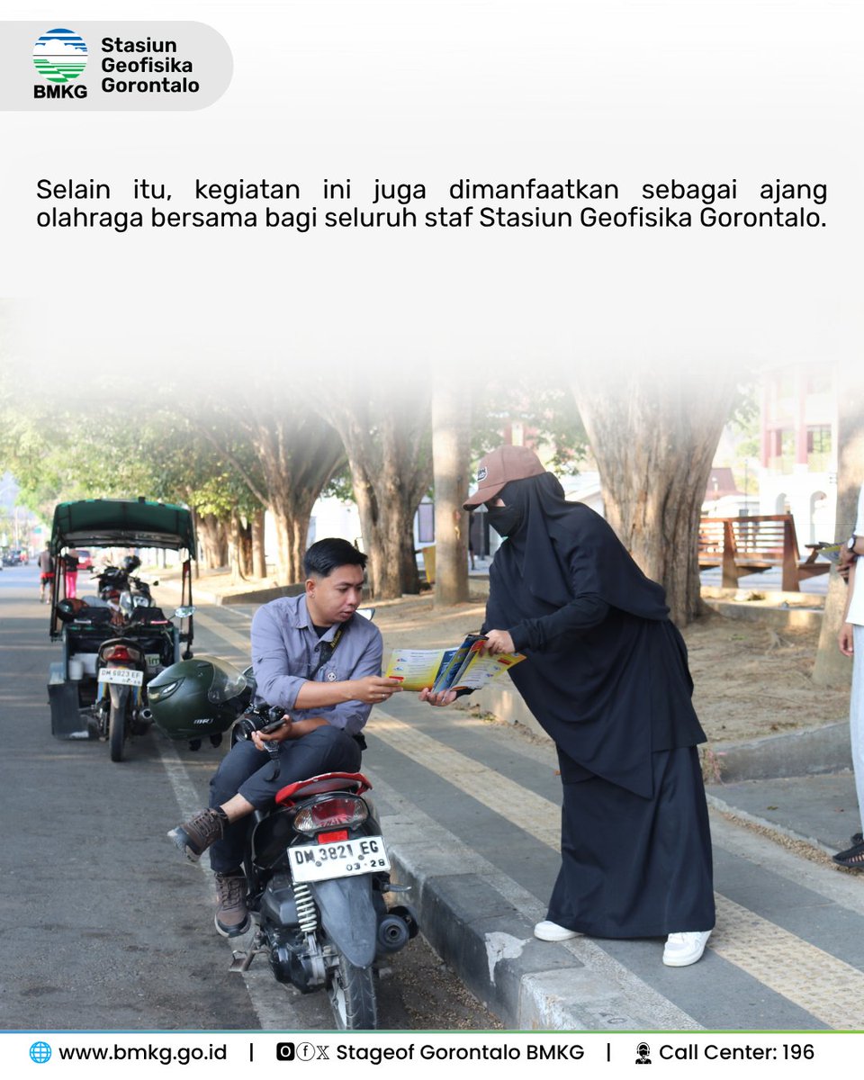 stageof_gto's tweet photo. Meningkatkan pemahaman, memperkuat kesiapsiagaan. 🌏

Stasiun  Geofisika Gorontalo melaksanakan kegiatan edukasi dan pembagian brosur  mengenai upaya mitigasi mandiri dalam menghadapi bencana gempa bumi dan  tsunami kepada masyarakat.

#InfoBMKG #MitigasiBencana #GempaBumi https://t.co/ZBjm7euRNV