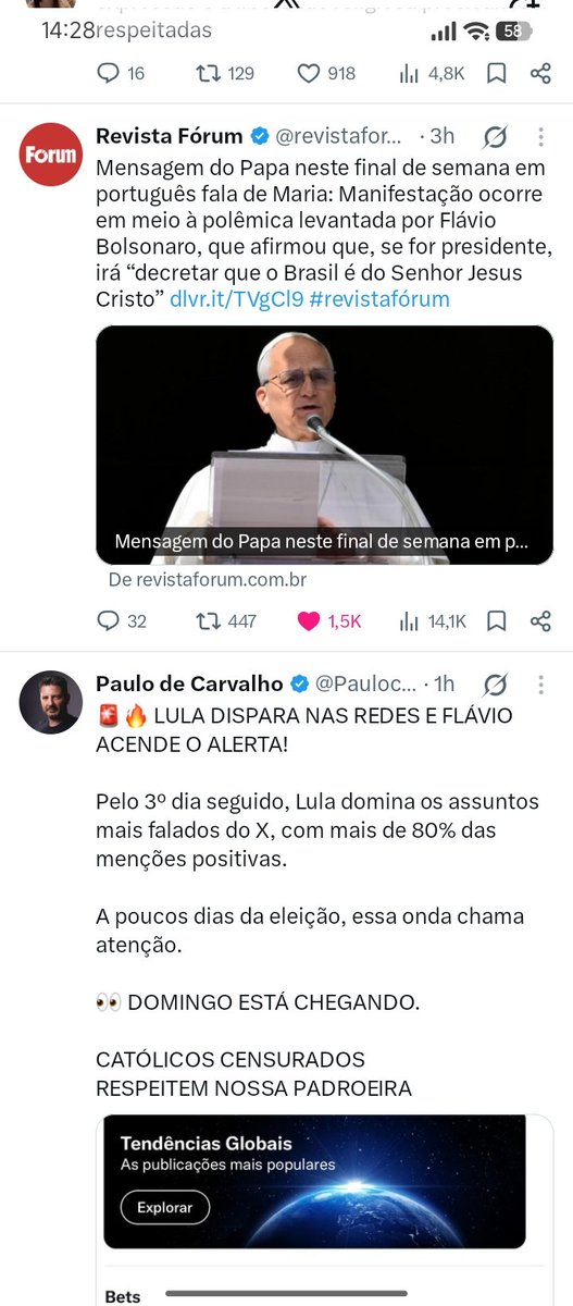 _aannak_'s tweet photo. @leonardooosouza O medo dele é Nossa Senhora Aparecida pelo visto.
NÃO É POSSIVEEEEEEL.
Inclusive no post, o Papa hoje cedo tinha falado de Nossa senhora aparecida.
Nada é coincidência kk https://t.co/z9MH43posg