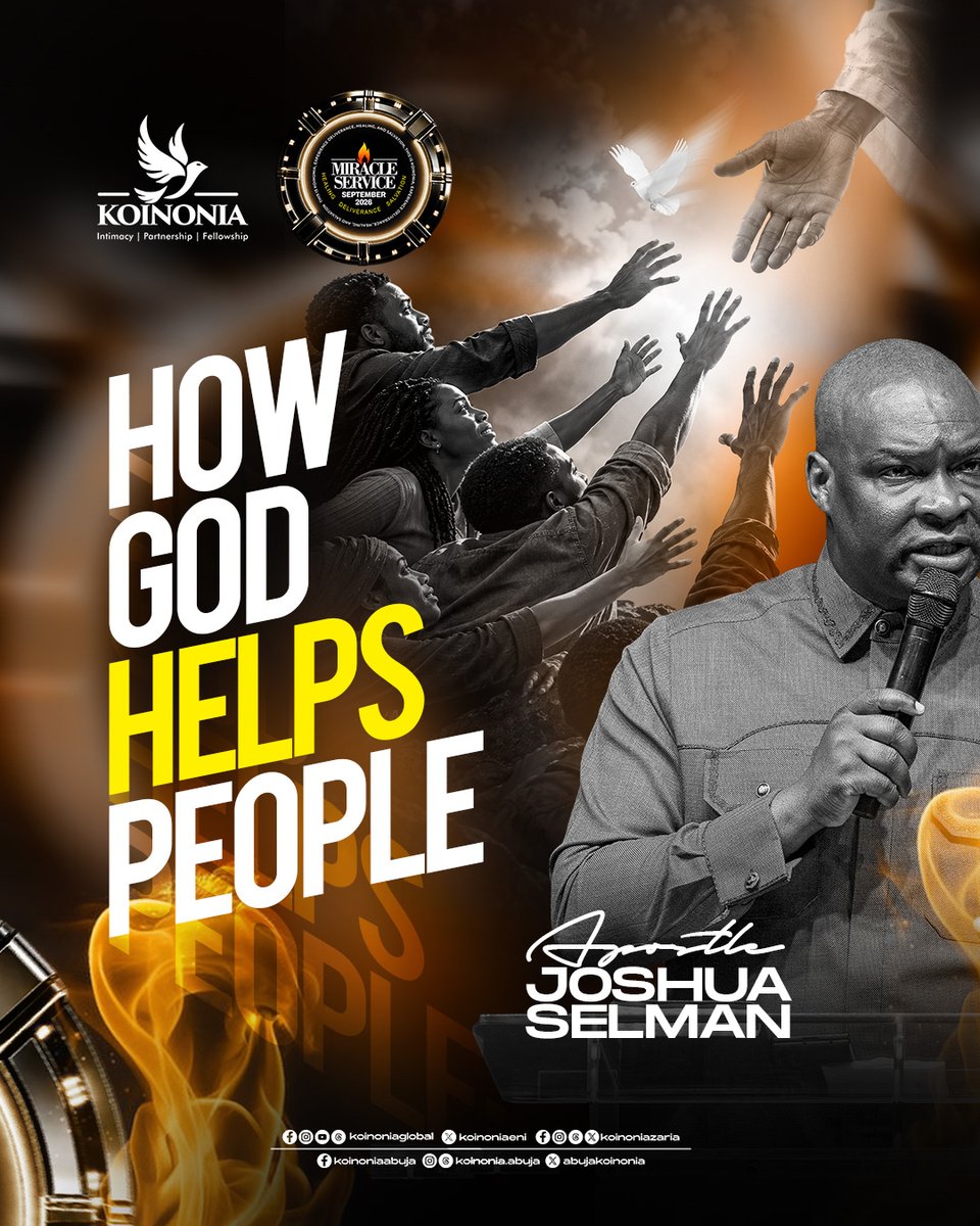 koinoniaeni's tweet photo. #ApostleJoshuaSelman
#September2026MiracleService
#KoinoniaAbuja
#KoinoniaZaria
#KoinoniaGlobal https://t.co/eqBGcIpCb9