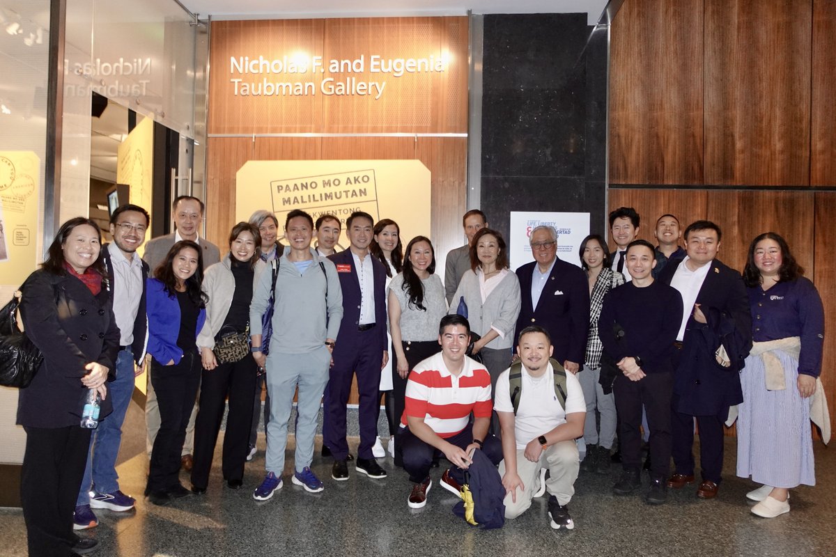 Committee100's tweet photo. Our members and #NextGenerationLeaders were led in a private tour of the Smithsonian's Asian Pacific American Center (APAC). Just one way we're commemorating this important history - the next being our "Forging America's Promise" gala tomorrow! https://t.co/YH6fqEXQTT