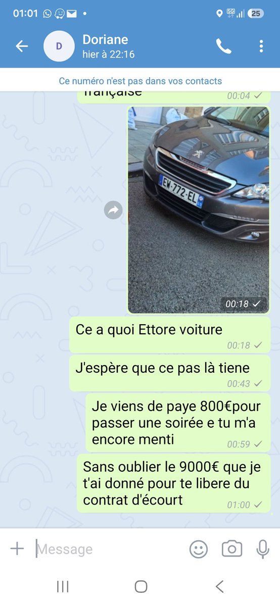 ParideParideo5's tweet photo. @LaurenAlexis_x Merci beaucoup doriane pour  le 1000€ de la réservation de ta copine Jessica sais oublié le 10000€ pour là sortir de mieux escorte https://t.co/4UNgqBnmQN