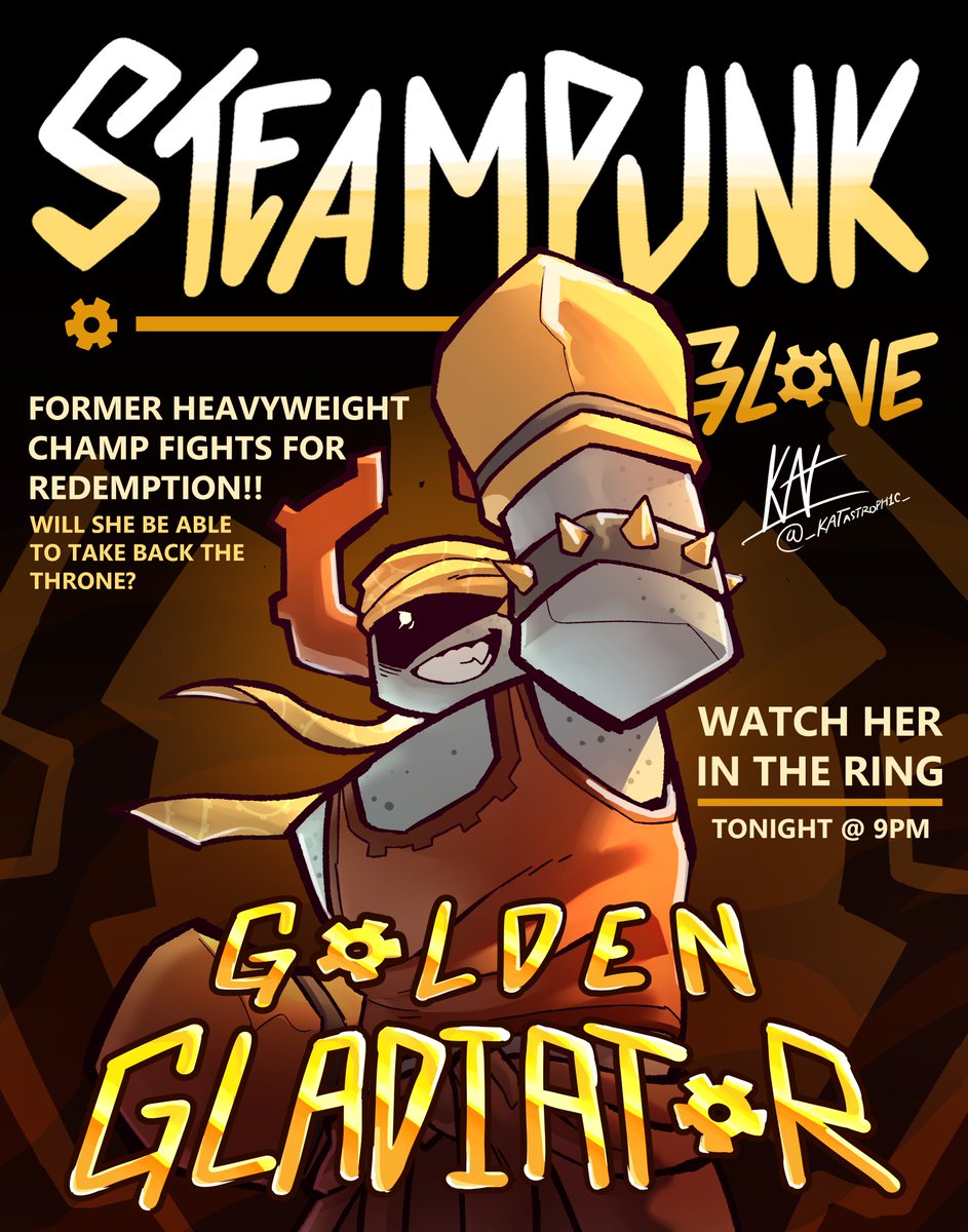 _KATastroph1c_'s tweet photo. Steampunk poster that I made for Crossroad #phighting #phightingart https://t.co/hrXIzES899