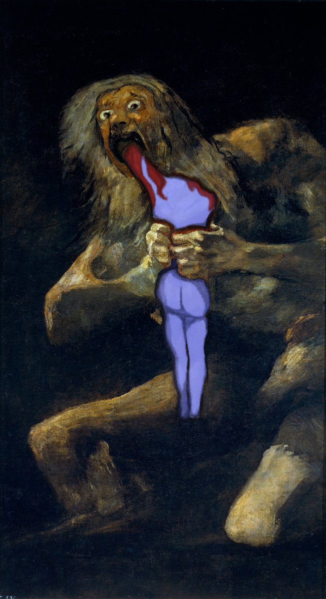 Hoarse_Corps3's tweet photo. @discord Saturn Devouring his Wumpus https://t.co/T3SWNIJEuh
