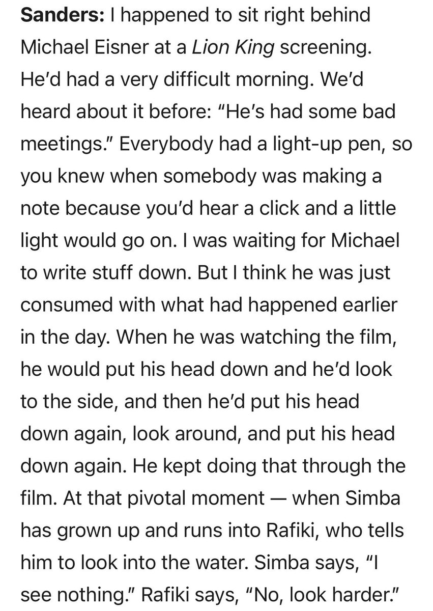 rwmead's tweet photo. New York Magazine ran an oral history of Lilo and Stitch that revealed Michael Eisner was notorious in the animation department for failing to grasp key plot information during screenings so I’m just going to assume this is Eisner’s burner YouTube account https://t.co/aogSDex9wz