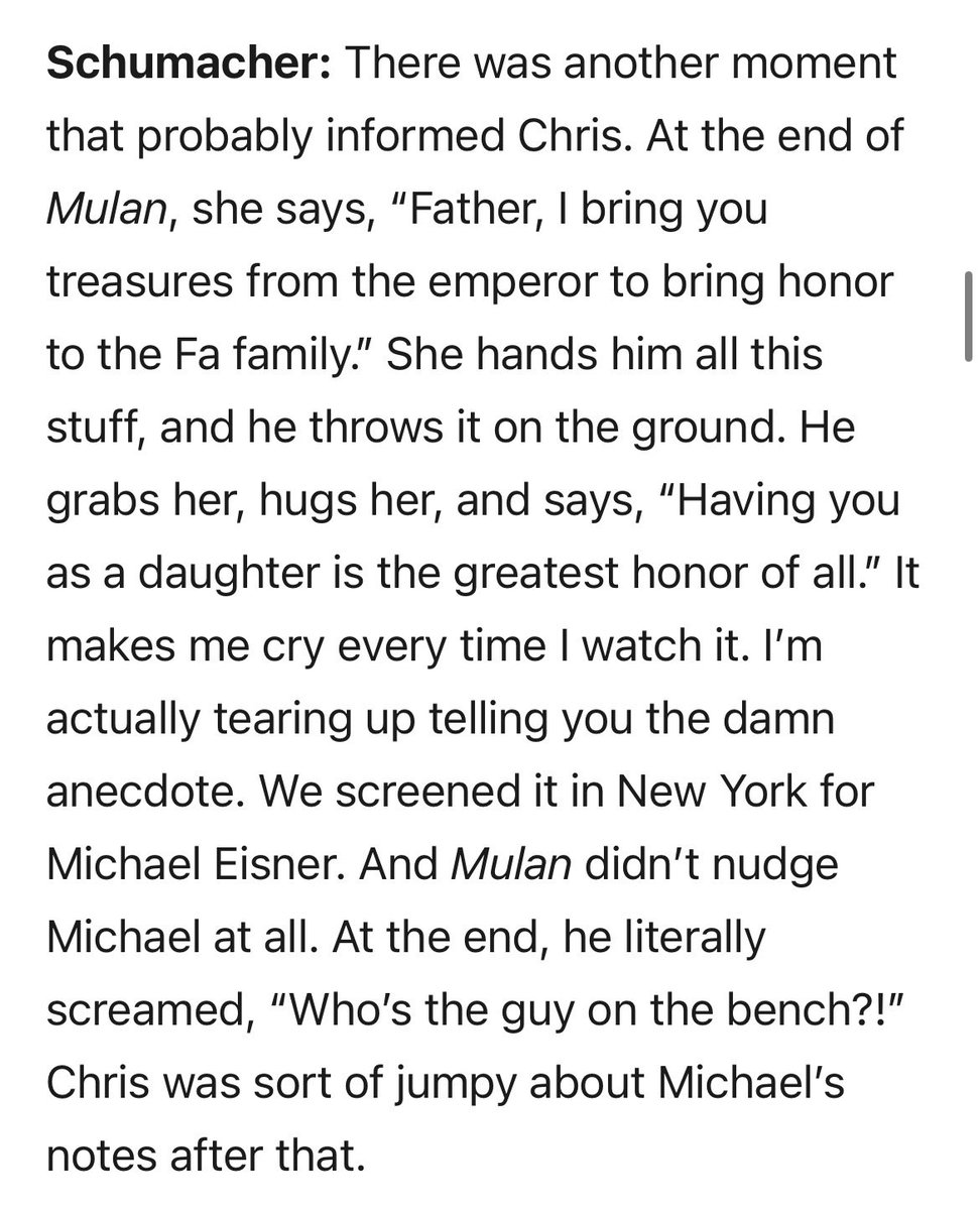 rwmead's tweet photo. New York Magazine ran an oral history of Lilo and Stitch that revealed Michael Eisner was notorious in the animation department for failing to grasp key plot information during screenings so I’m just going to assume this is Eisner’s burner YouTube account https://t.co/aogSDex9wz