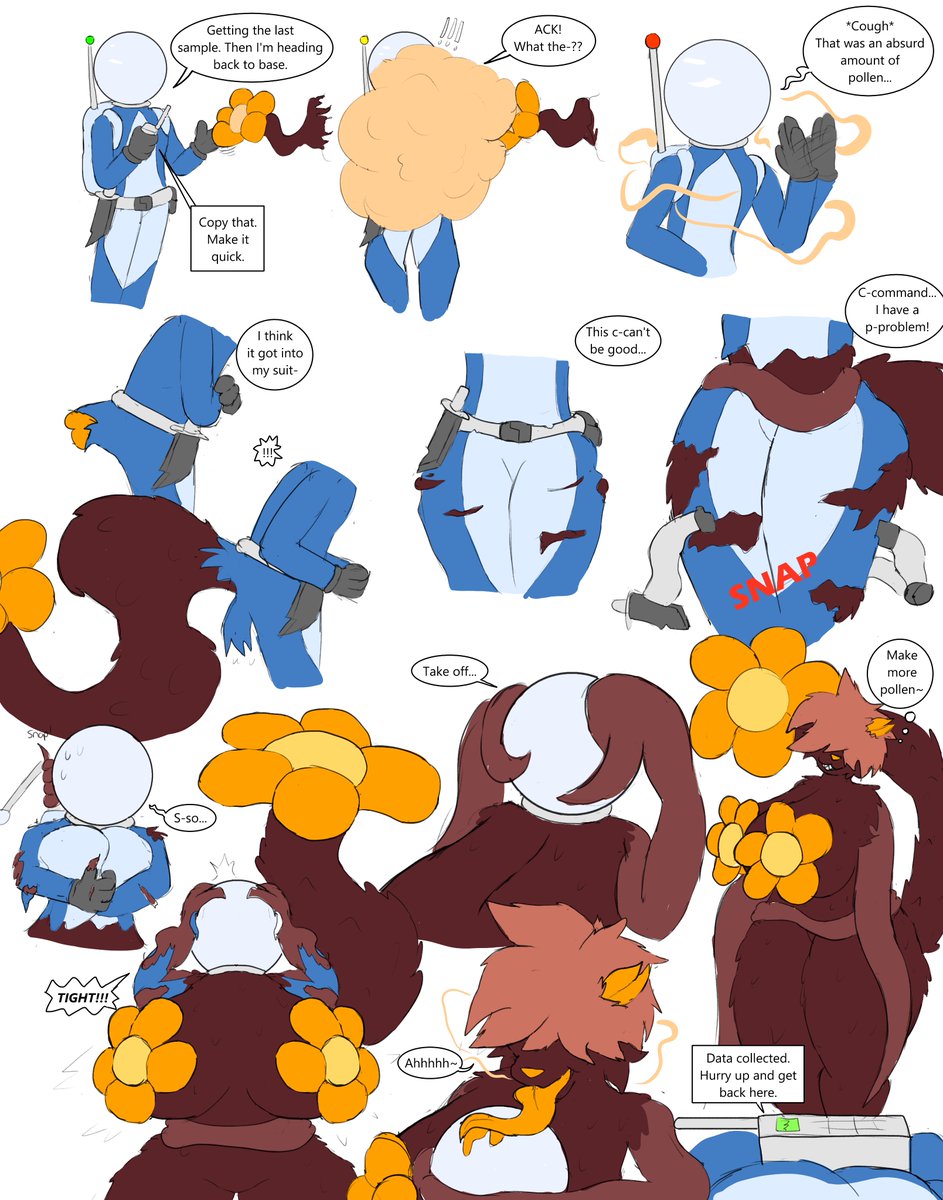 BigBlueBahongas's tweet photo. A bit of a messy TF sequence but I wanted to try something kinda alien-like

A Pollen Drone. They operate on sound and smell. Might give you the tiniest chance to slip away before you join them~ https://t.co/INkKsSeu70