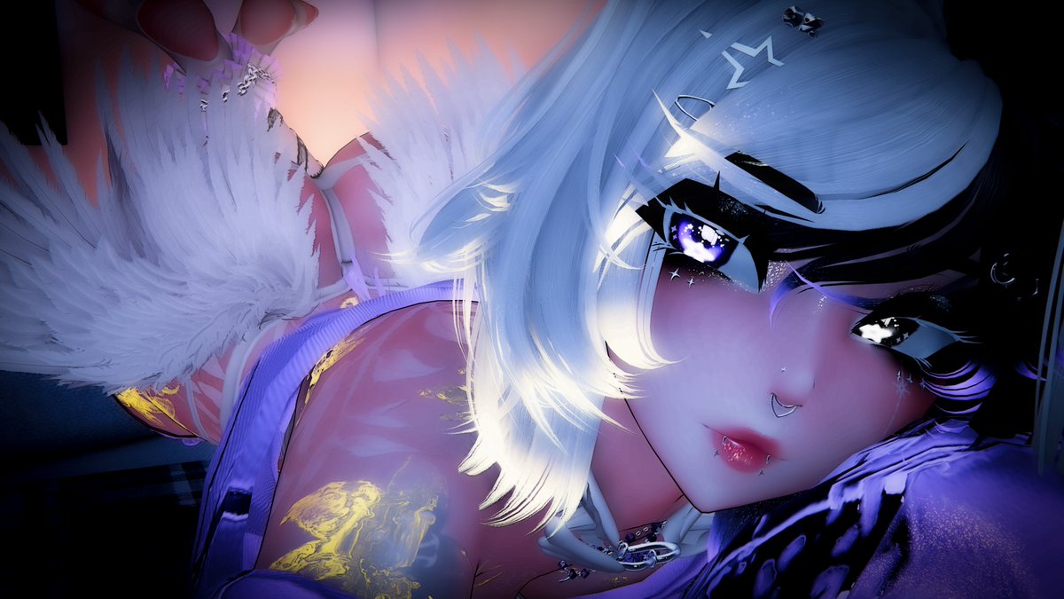 SnowCatRemmy's tweet photo. Yearning for your love~
Tori by @CapriTsuki out today! Go get this pretty angel :3
🤍💜 https://t.co/k5DiWQkhib