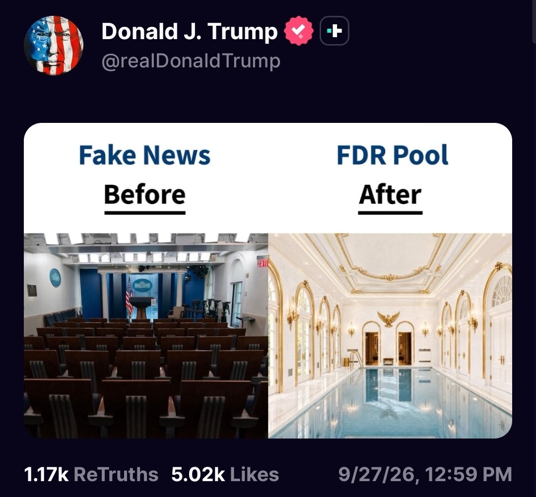 JAdamany's tweet photo. @WhiteHouse Make Indoor Pool Great Again! #MIPGA 😆😆😆 https://t.co/8qaMt4c0Ug
