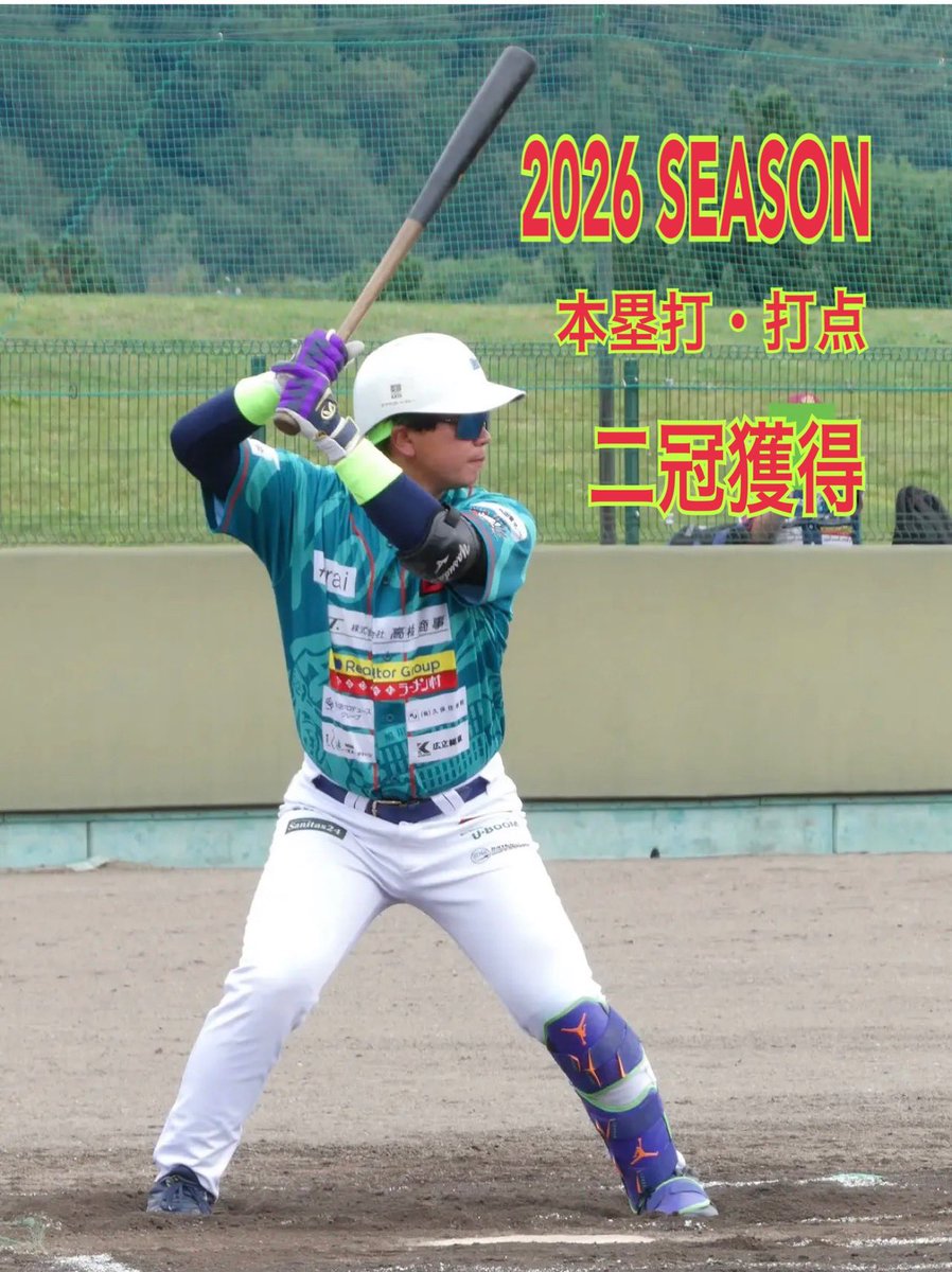 yuu88389daisuki's tweet photo. おはようございます
息子・金井悠政の2026年シーズンが終了しました⚾️

北海道・旭川ビースターズでプレーし、今季は本塁打王・打点王の二冠を獲得🏆🏆

父親としては、ちょっと自慢したくなる結果です（笑）

でも何より嬉しいのは、遠く北海道の地で多くの皆さんに支えていただき、一年間野球と向き合い、最後まで戦い抜いたこと。

球団関係者、スポンサー、チームメイト、そして応援してくださった皆様、本当にありがとうございました。

悠政、一年間お疲れさま！
次の挑戦も父親として応援しています⚾️

#金井悠政 
#旭川ビースターズ 
#北海道ベースボールリーグ 
#独立リーグ #野球