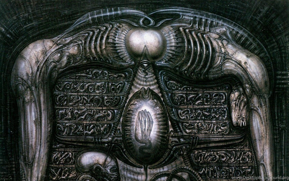 AJaxson12's tweet photo. I love the otherworldliness of HR Giger’s art!  It’s so unique and has had such a huge influence on the genre. https://t.co/5awOAEWCwt