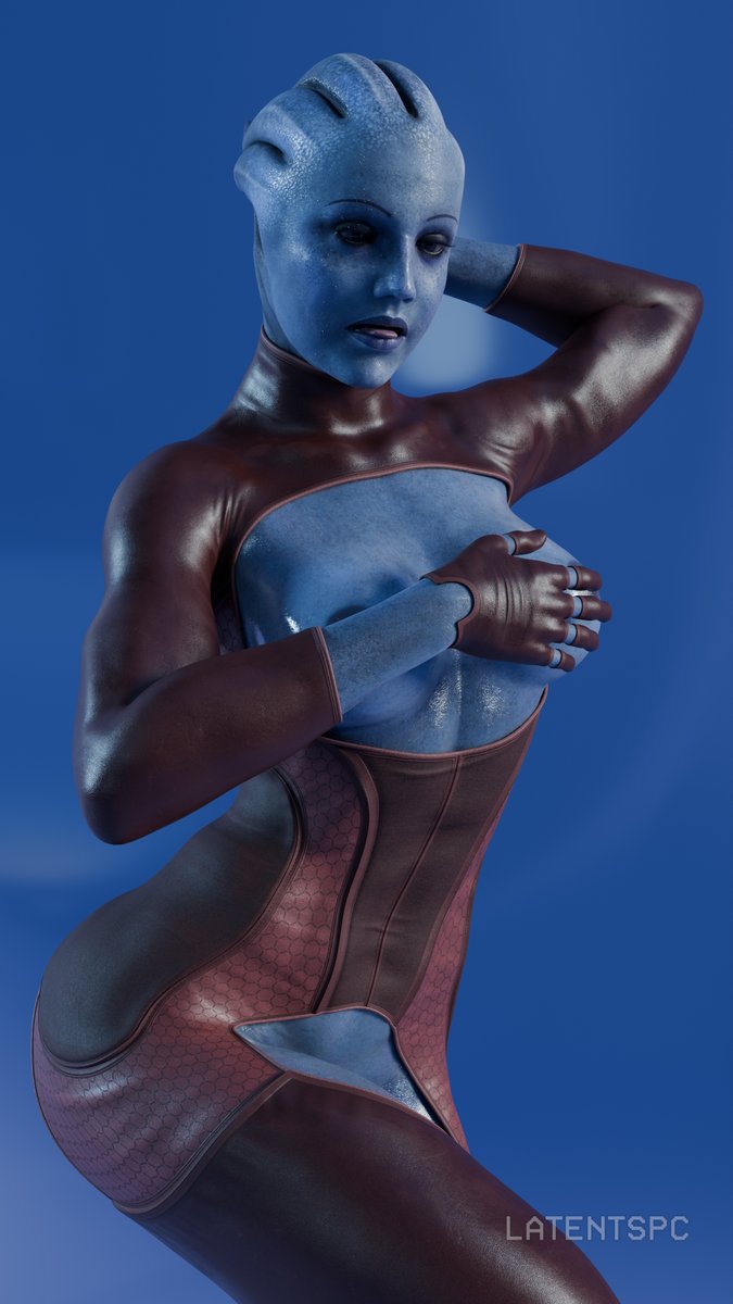 LatentSpc's tweet photo. Space stripper Liara T'soni.  

Model by @Rigid3d https://t.co/gS2shS9dLn