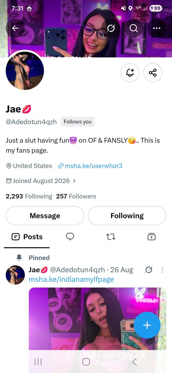 PadDChape's tweet photo. @indianamylf This person is pretending to be you https://t.co/ndwlcecWpE