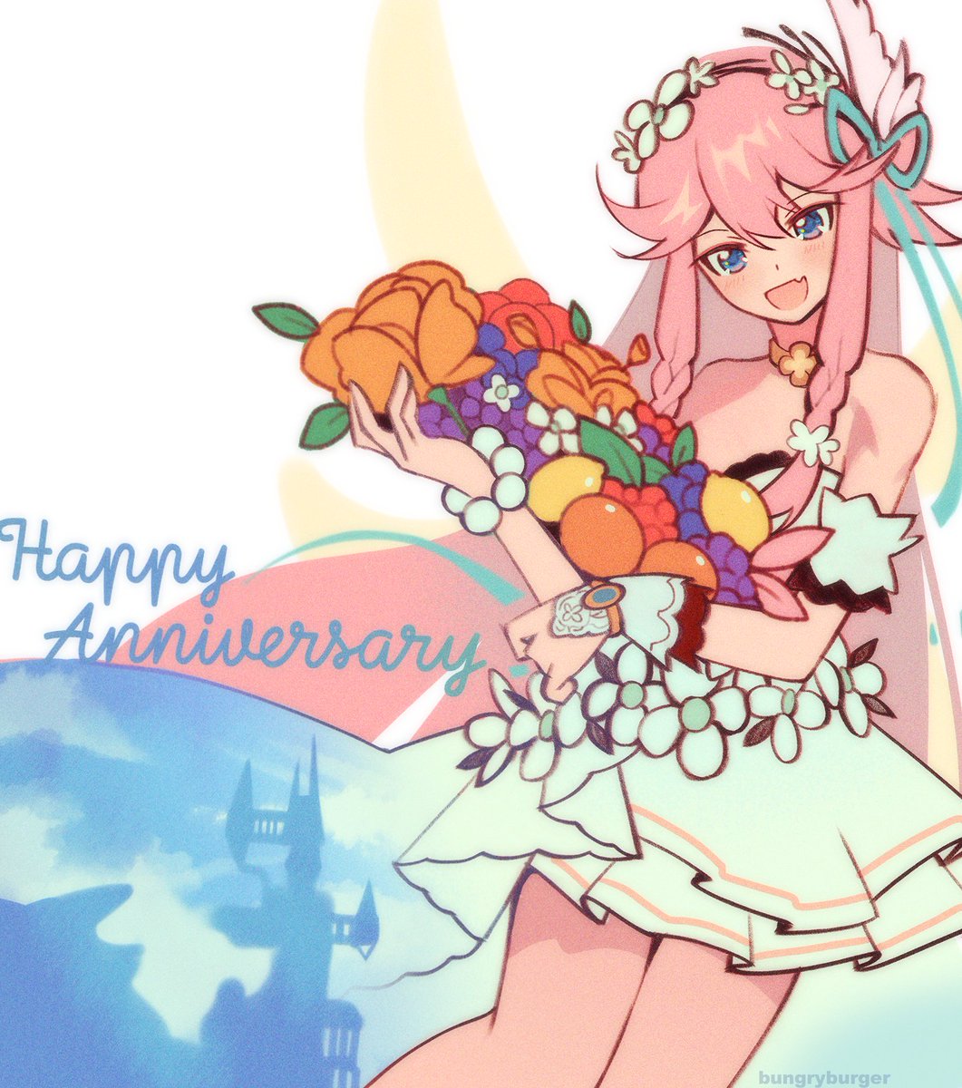 bungryburger's tweet photo. happy birthday dragalia lost!! https://t.co/9tJnc6X5xd