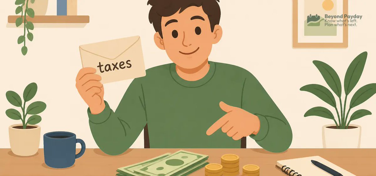 BeyondPaydayApp's tweet photo. 1099 income = no automatic tax withholding. We break down the 2026 math behind the usual 20–35% set-aside range for self-employment + federal + state tax. https://t.co/tmiBvAhOOf #1099 #SideHustle https://t.co/9VI9P3cSUj