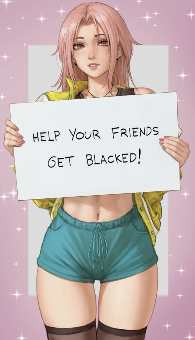 lumithecutieSB's tweet photo. calling all whitebois!

this locktober I have a special challenge for you. find your favourite bbc media and send it to your favourite girl you have had a crush on.

 it'll help everyone if you do. it's just to support the real men
and will help your fav girl know what's best ♠️ https://t.co/WFm3VVMSBi