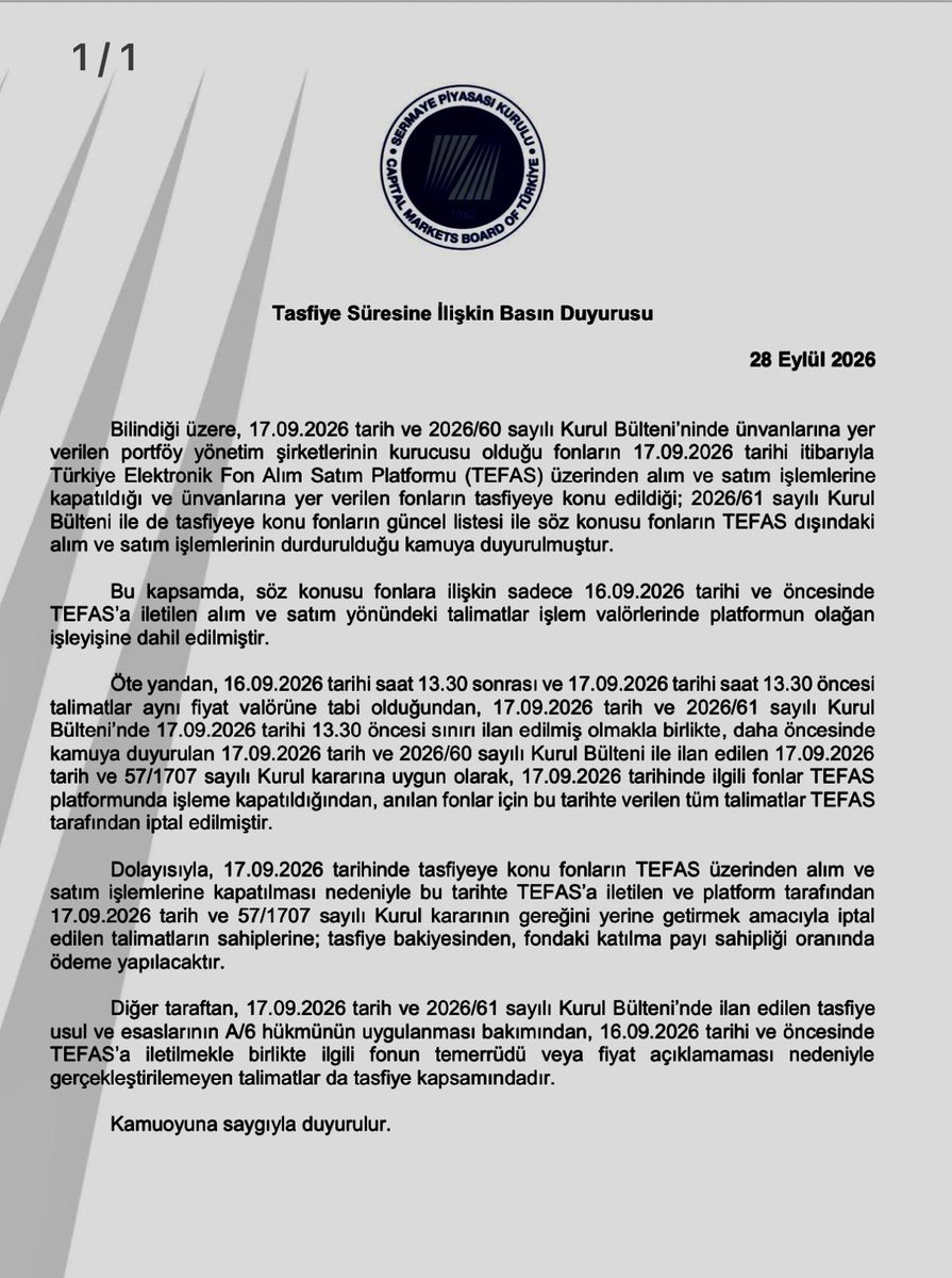 hukukcudoktor's tweet photo. SPK basın duyurusu yayımlamış. Anlaşılması zor olsun diye baya uğraşmışlar. DUYURU DAHA ÖNCE YAYIMLANAN BÜLTENİN TERSİNİ İÇERİYOR. Ancak basın duyurusuyla BÜLTENİ değiştiremezsiniz. SABAHA yeni bir bülten yayımlar veya basın duyurusunu değiştirir. Belki sabah ayık kafayla geri çekerler.
Metin dili itibariyle de sorunludur. SPK açıklaması net olur. Yoruma ihtiyaç kalmamalıdır.
Bu şekilde uygularlarsa özellikle pblk kaydiyle alacaklıların oluşacak zararlarına ilişkin davalar çok haklı gerekçelerle  gündeme getirilir.
SABAH OLA HAYROLA. Bakarız.
#tp2,#tly,#thf,#doh,#tera,#pusula,#pry,#pnu,#tmv, #dfi, #spk