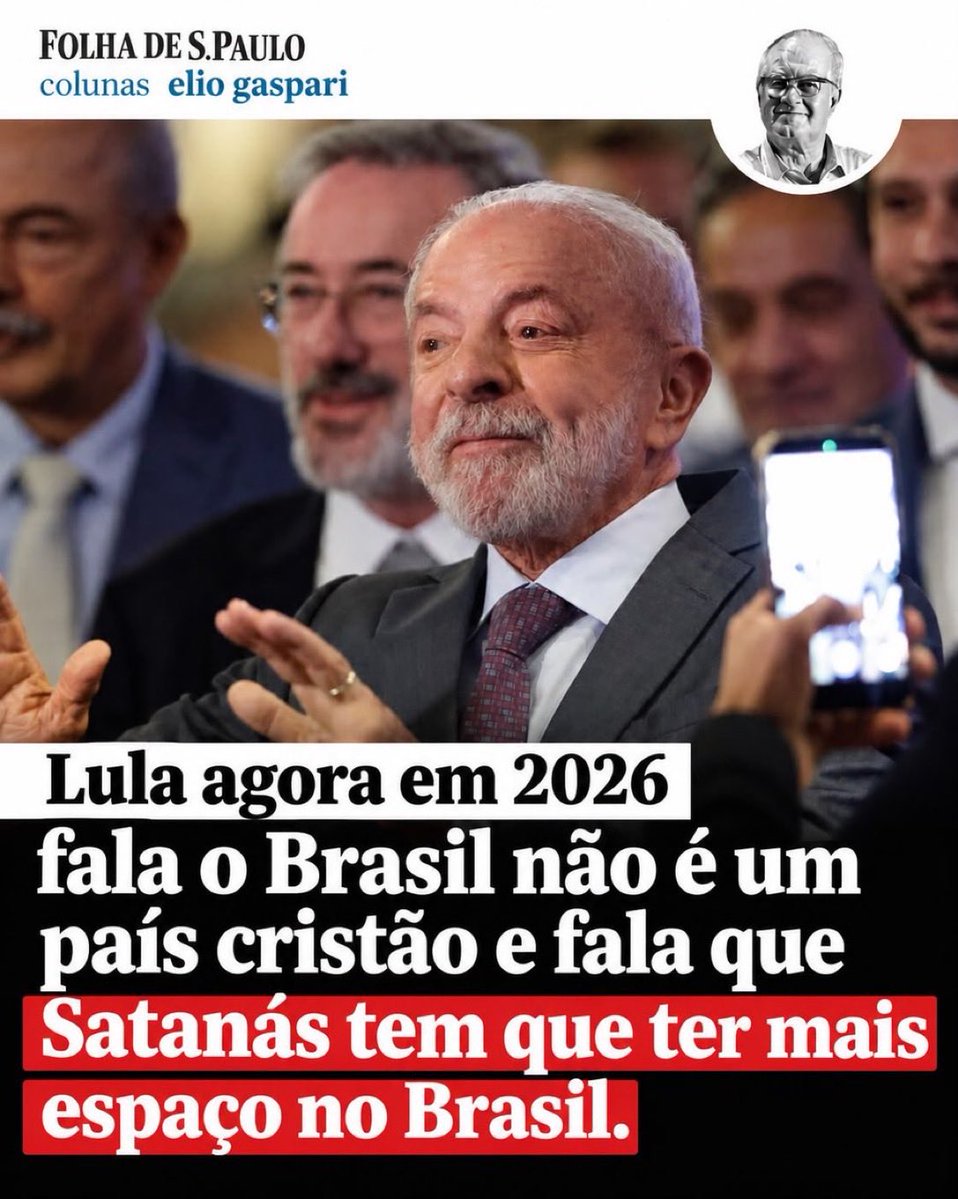 barlatti's tweet photo. MEU DEUS!!! 

Olha a fala dele depois de oferecer o país em um evento em homenagem a Exú 😰👹 https://t.co/OCUDPagxbA