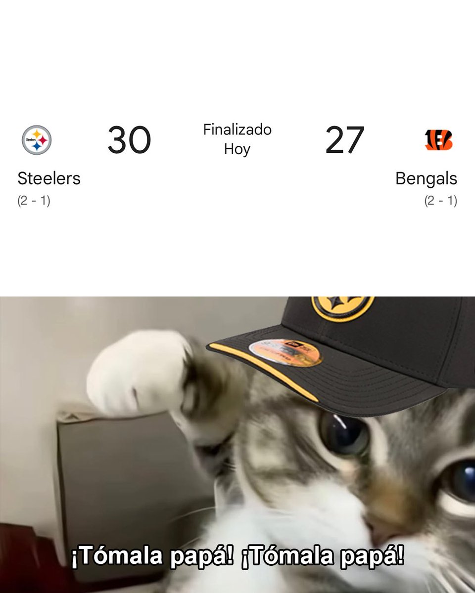 LosSteelers's tweet photo. Tómala‼️ https://t.co/8wR9SaMMtx