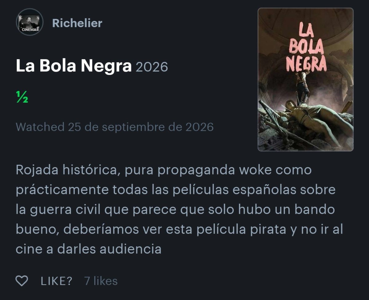 calabathin's tweet photo. que las criticas a la bola negra sean todas porque es "propaganda woke" es exactamente el motivo por el que es tan necesaria https://t.co/q2JhLSETb0