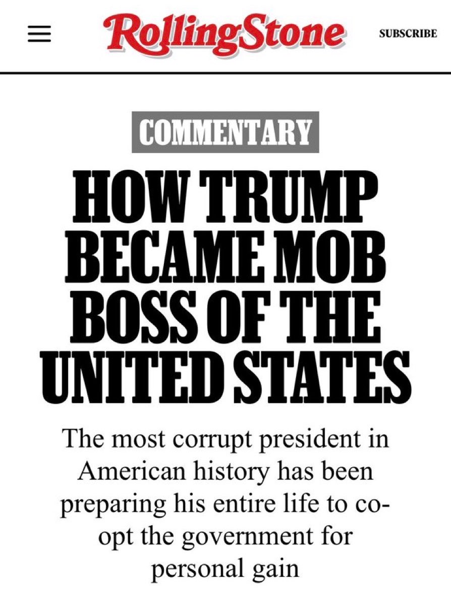 amuse's tweet photo. DRIVE-BY MEDIA: If we didn’t have a free press this would never get printed. The fact that they feel comfortable calling him a mob boss means they don’t really think he is. 

h/t @MichaelRCaputo https://t.co/lOFWUFxrQT