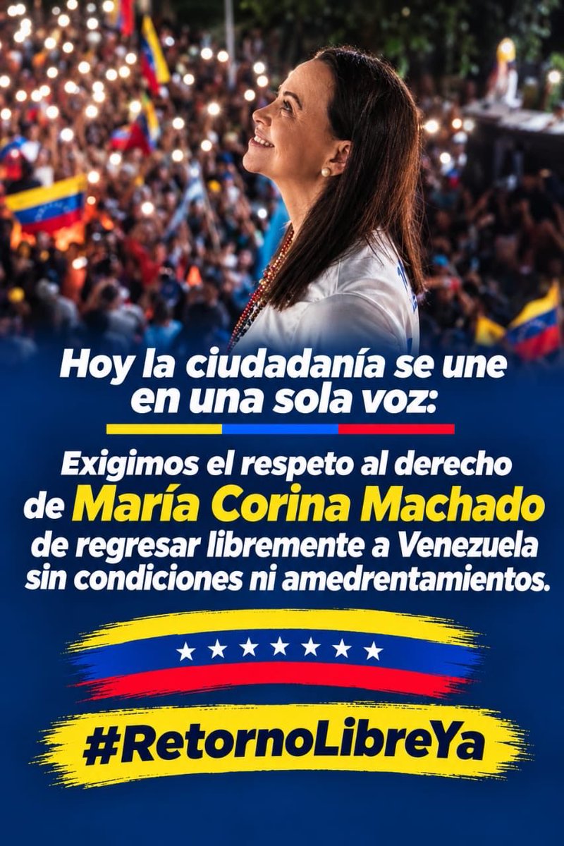 GastonLevar's tweet photo. Vamos entre todos a abrir los cielos, las carreteras, los puerto para que @MariaCorinaYA retorne a Venezuela  #RetornoLibreYA   #GeneraciónIndependencia https://t.co/NajEiPeDo6