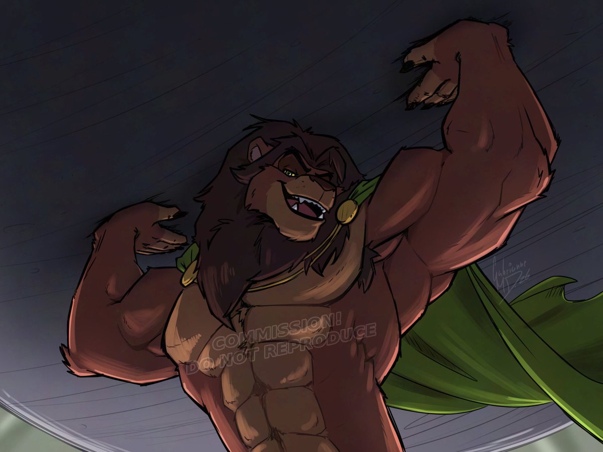 KovuLionheart's tweet photo. 🎨 by @GabrianneArts 
Here.. Let me lift that for you!
(Me lifting massive objects like it’s paper) https://t.co/HYN9p9xeH7