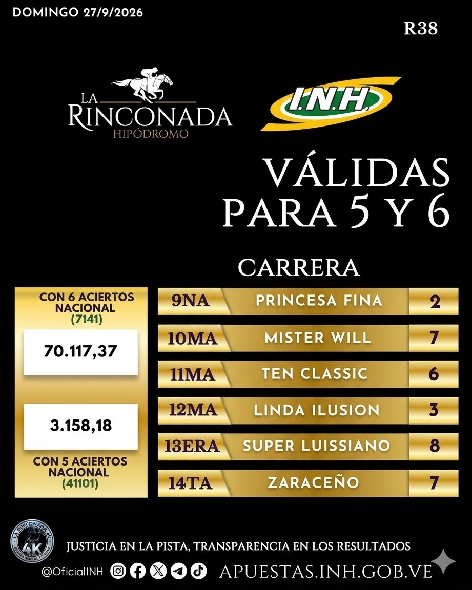 larinconada4k's tweet photo. Resultados Definitivos 
27 de Septiembre de 2026 https://t.co/pmGJE8HBWx
