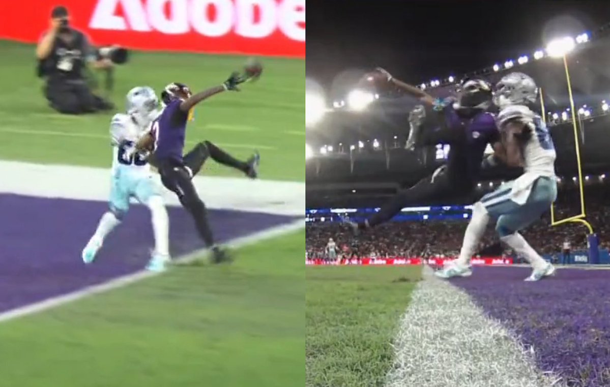 NFLMemes's tweet photo. Ravens were called for pass interference on this play 😂😂😂😂😂 https://t.co/6CbLCSnBuD
