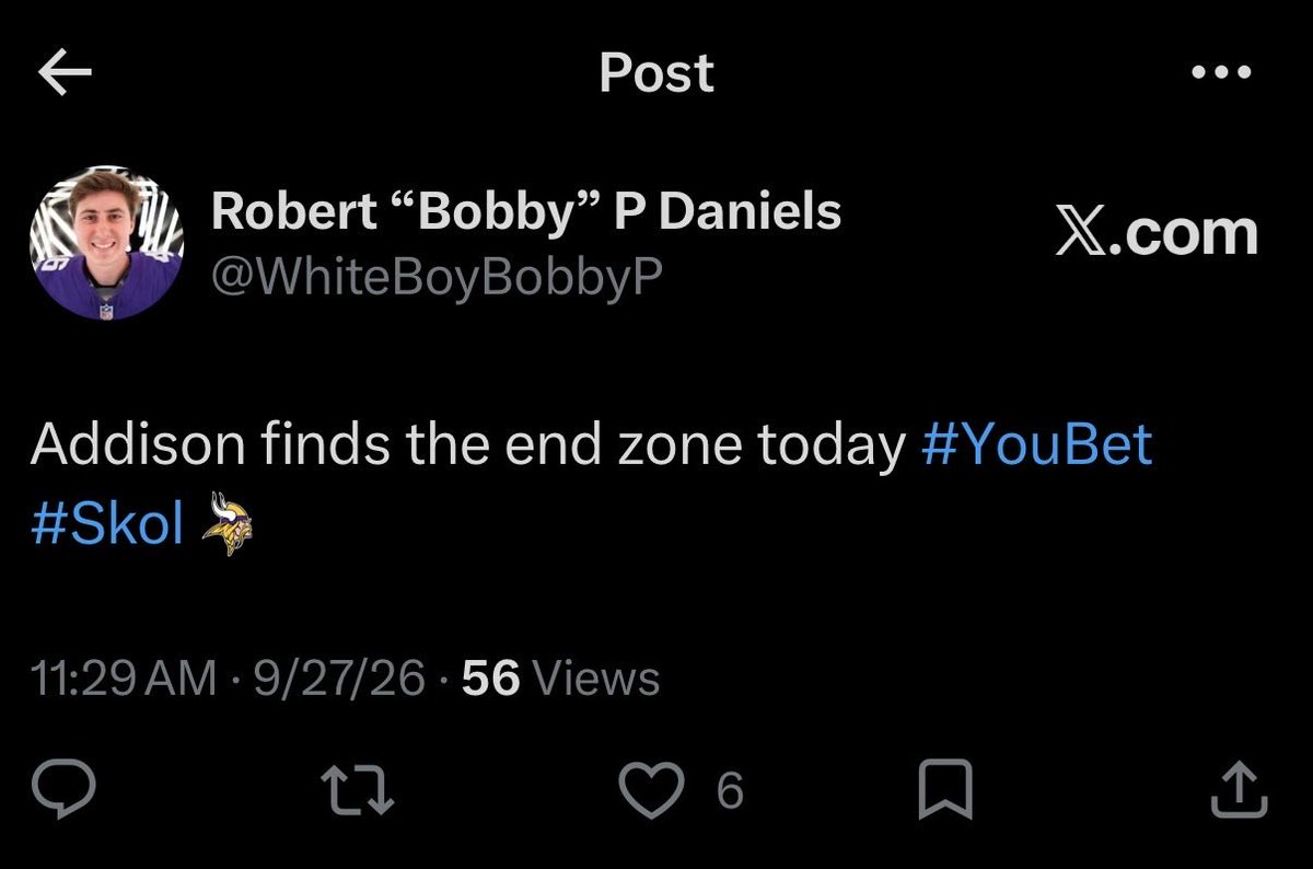WhiteBoyBobbyP's tweet photo. Ugly win. But still a win. #YouBet #ThreeAnd0 #Skol https://t.co/yfQypkcdy3