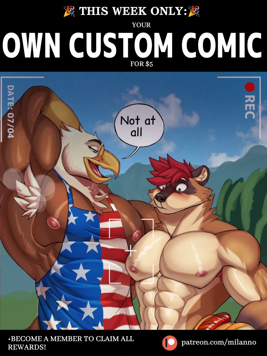 MILANN0044's tweet photo. Suspicious Request (FULL COMIC🔥) 

Don't miss out on the custom comic raffle! ( THIS WEEK ONLY🍆💪) 
#gay #yiff #furry #cum #nsfw https://t.co/a74uid1dvN