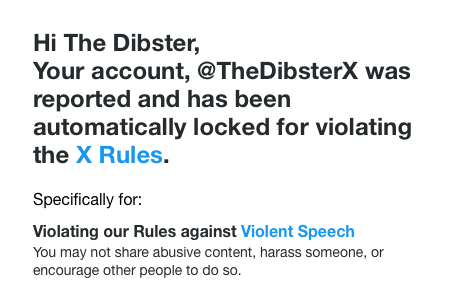 TheDibsterX's tweet photo. It has started.  The Zionists want to kick me out. https://t.co/a2MxgvRcgn