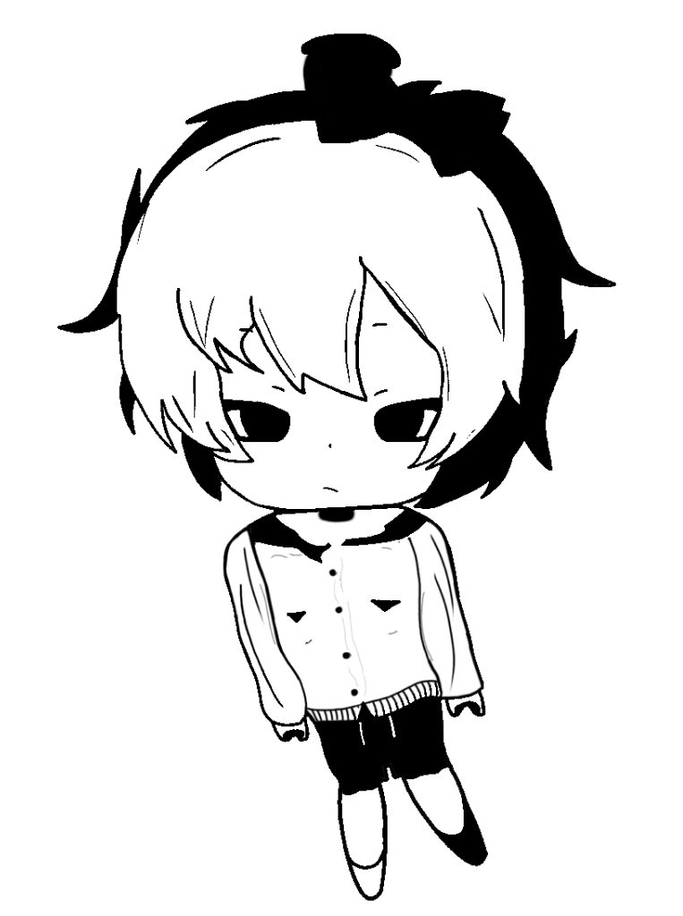 RPandax3z's tweet photo. Black and white alt of sayori cuz it looks cool #DDLC #Sayori https://t.co/hNBUlhvV0k