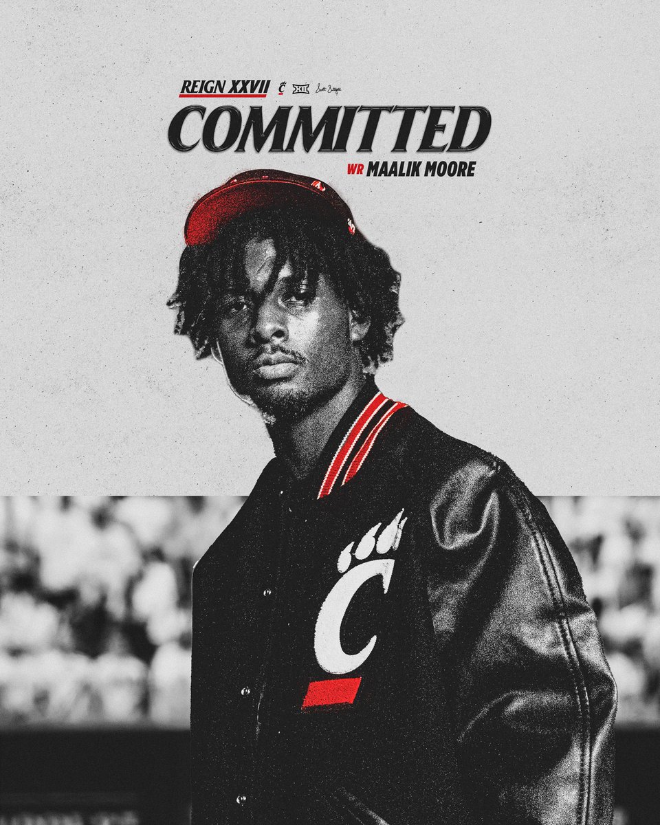 Maalik27Moore's tweet photo. Is this home for Maalik Moore I’m blessed to say I will now be a bearcat for the next 3-4 years @CoachStingley @CoachSattUC 
@CoachJohnsonJr @Dre_Muhammad @AllenTrieu @TomLoy247 @247Sports @TractionAp @FW_NorthSideFB https://t.co/CTCHykkmvS