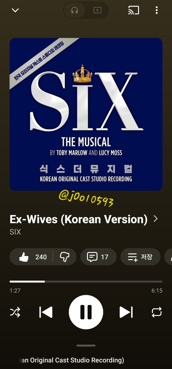 jOo10593's tweet photo. @Im_culture 연휴 끝나고 다시 오른 슬픈 출근길에서 텐션 올리기 위한 식스 오슷 정주행 어겐🫶🏻

이제 한국어 버전으로 들을 수 있어서 너무 신나고, 마침 해당 캐슷으로 봤던 적도 있어서 추억여행하기 최고!!
그치만 현장의 그 맛을 담기엔 부족해서 빨리 공연 보러 가고 싶어요🥹
#식스더뮤지컬 #SIXTHEMUSICAL https://t.co/7HAwKYY8ne
