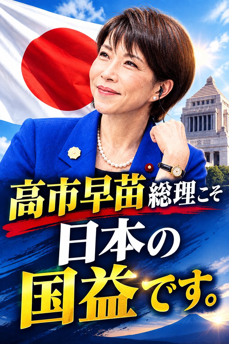 tetsuya_00x's tweet photo. ネットでくだらない人間が高市総理を根拠もなく盛んにこき下ろしていますが、まともな国民はそれに騙されないようにしましょう。

高市総理は日本の国益を守る為に日夜、粉骨砕身で頑張ってくださっています。

皆でこれからもしっかりと応援してまいりましょう❗ https://t.co/injZn5Hh7t