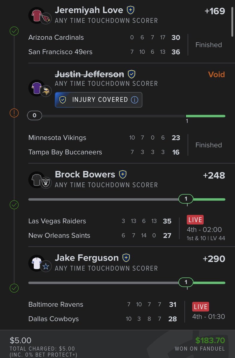 FinneganFinds's tweet photo. Three Parlay Hits Today 🏈 
That’s Why You Gotta Hit The Follow!! https://t.co/twwPhvJxPZ