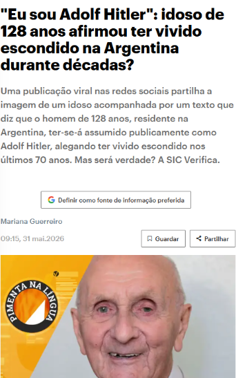 Wanfreaks's tweet photo. 2.9M VIEWS IN LESS than A DAY    

A 128-year-old Argentine man claims to be Adolf Hitler and says he lived under a new identity for 70 years after World War II.   

The news are talking about that too...   

HES BACK FROM THE ASHES. https://t.co/vOx0Xsoagi