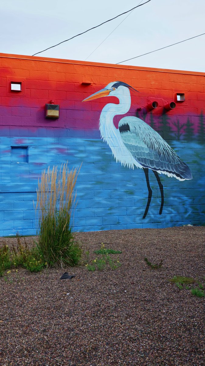 inTECHsity's tweet photo. This painting was so beautiful. I love the colors of the sun in the background. #northwoodshometown https://t.co/WRUiYxXajZ