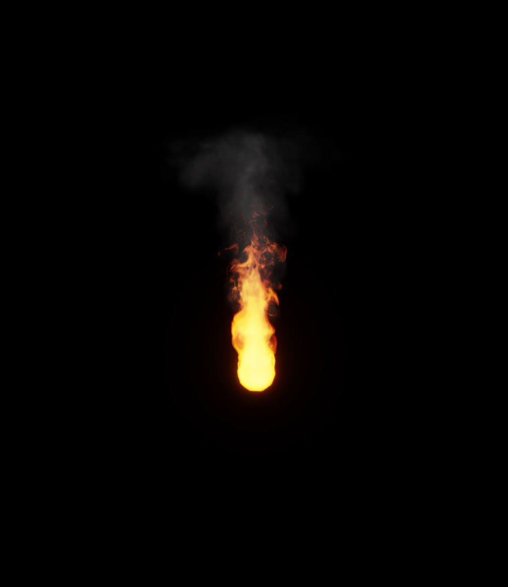 Kb_Ahenkan's tweet photo. Fire &amp; smoke sim in Blender (Mantaflow).
Chipping away at the VFX fundamentals, one sim at a time.

#blender3d #b3d #vfx #3dart #simulation #cgi #beginnerjourney https://t.co/m6LfE5KTgg