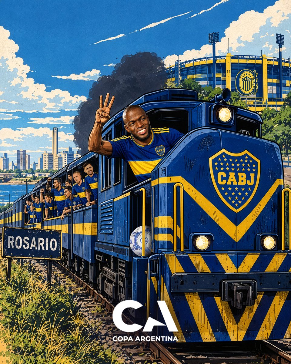 Copa_Argentina's tweet photo. ¡El Tren Valencia se fue de Rosario con la pelota y la clasificación a Semis para @BocaJrsOficial! 🇸🇪⚽️🚂 https://t.co/RLVvKv5Mox