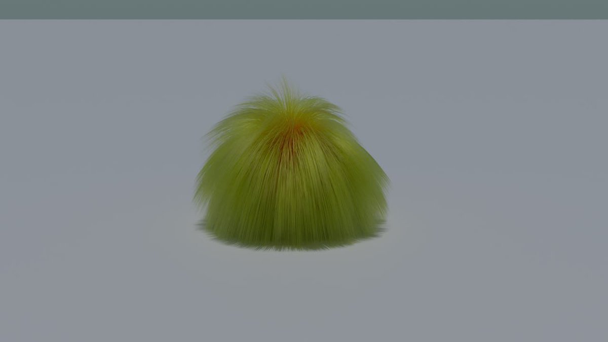 Kb_Ahenkan's tweet photo. The evolution of one particle sim — started out looking like something else but ended with proper hair dynamics reacting to a wind force field with collision. https://t.co/Eg32NYmPrc