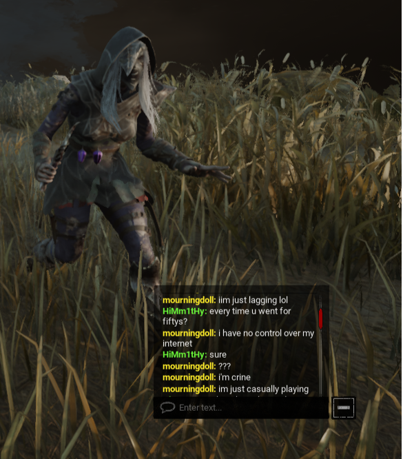 voldsn's tweet photo. miserable shit gets angy over my piss ping bc has nothing else to do with its life also 4k mori #wifedat .. #deadbydaylight https://t.co/PPBzLQKxpA