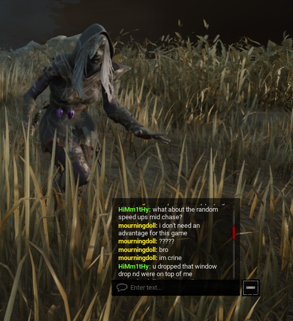 voldsn's tweet photo. miserable shit gets angy over my piss ping bc has nothing else to do with its life also 4k mori #wifedat .. #deadbydaylight https://t.co/PPBzLQKxpA