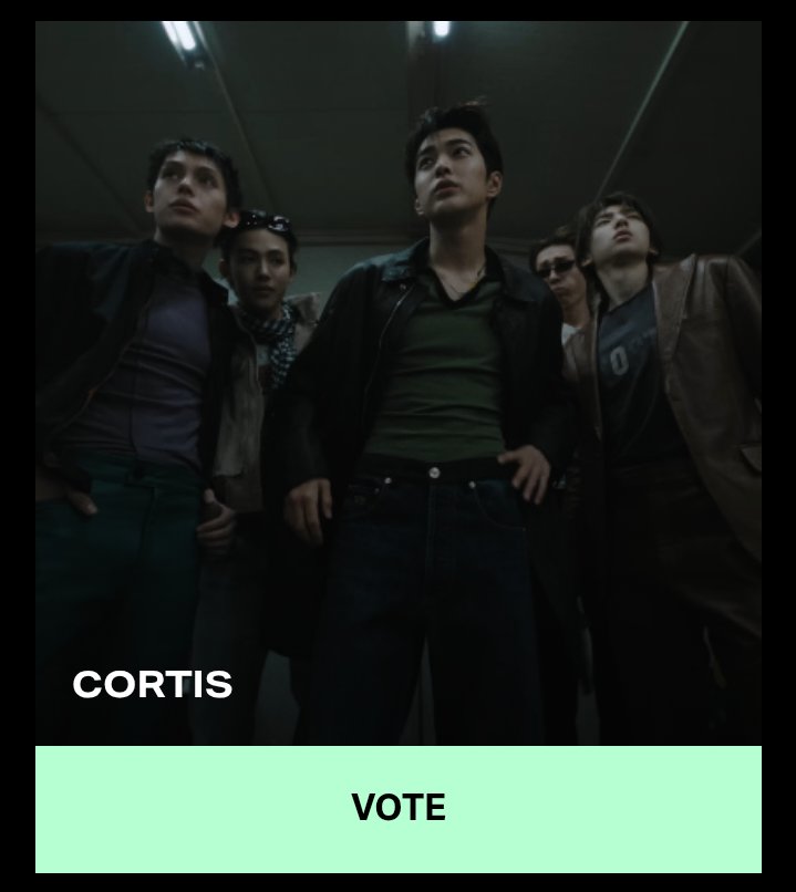 zhaoyufancokr's tweet photo. voting for best new artist will stay open until the live show! even though cortis won’t be there, we can still bring this award home for them. please keep voting until the very end, every vote really counts. let’s do everything we can to get cortis that best new artist win 🥹 

🔗https://t.co/9884etRjhg

#CORTIS #코르티스
