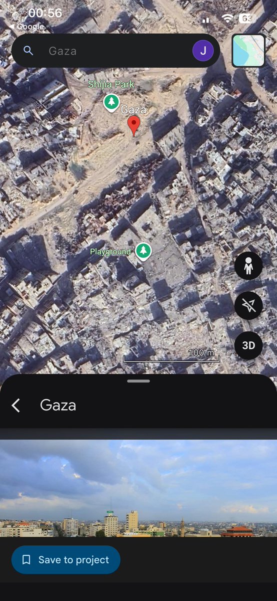 NOTLFCJ__'s tweet photo. Google Earth image of Gaza btw. A children’s playground used to sit there https://t.co/KWx3dYuUHN