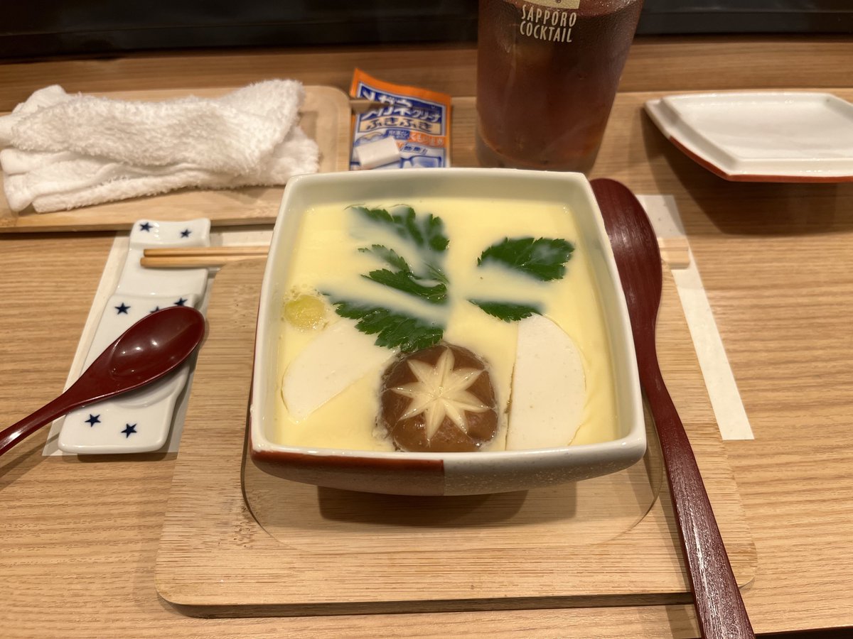 mcz_rh4's tweet photo. @tokuniaru 中洲にある「茶碗蒸し本舗稲穂」おすすめです
いろんな味の茶碗蒸しを食べることができます
事前予約をおすすめします
https://t.co/NJw7U8Wa6N https://t.co/cG7XdS4bsF